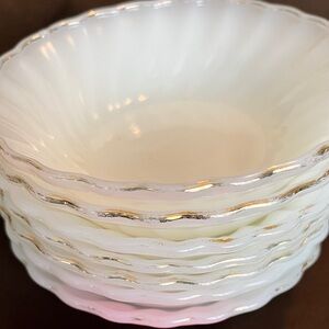 Fire King Shell Berry Bowls